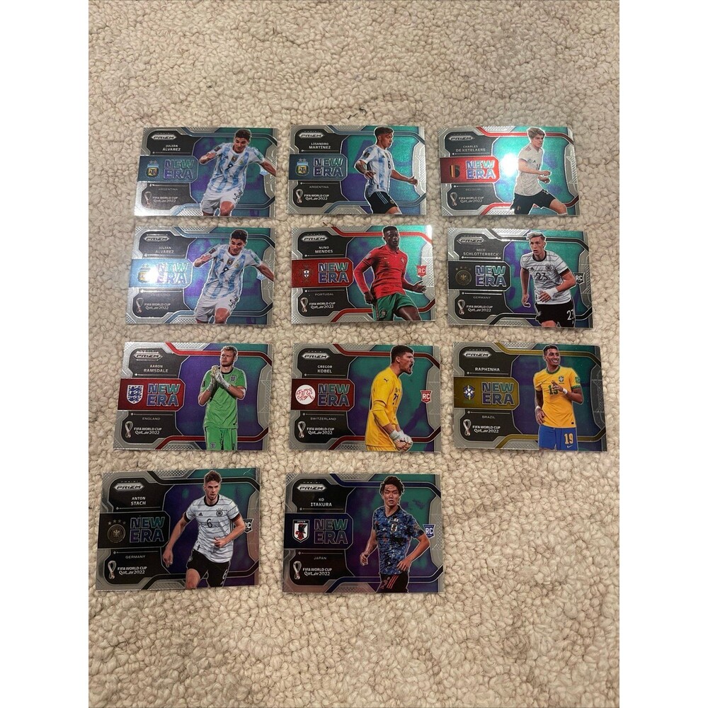 Lot of 11 prizm 2022 World Cup NEW ERA inserts